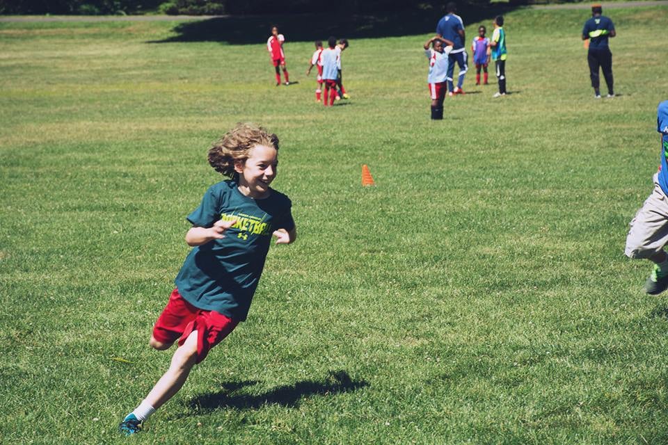 kid running around