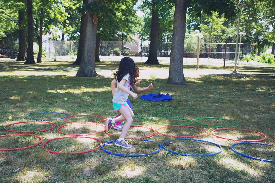 girl playing