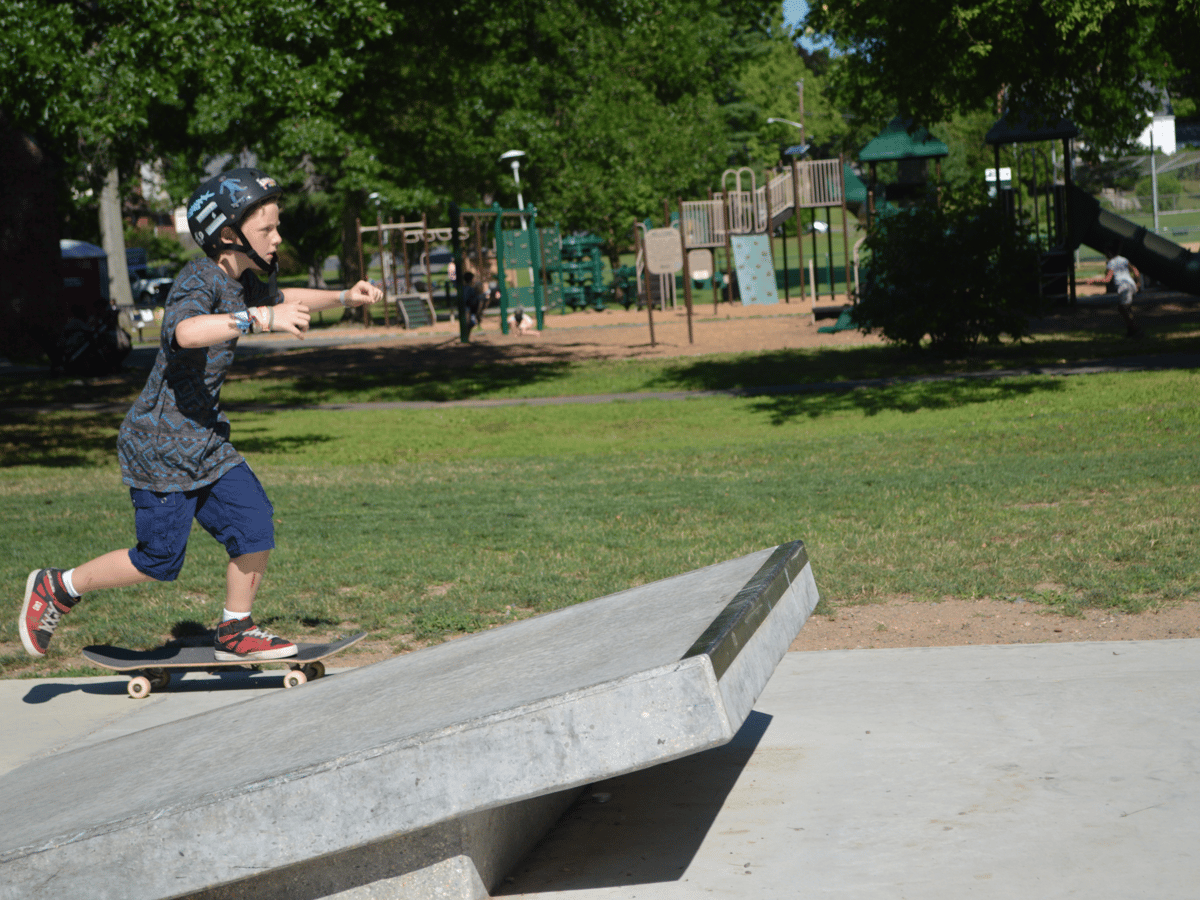 kid skateboarding