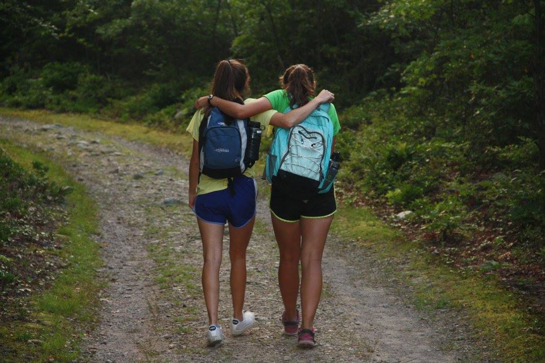 girls walking